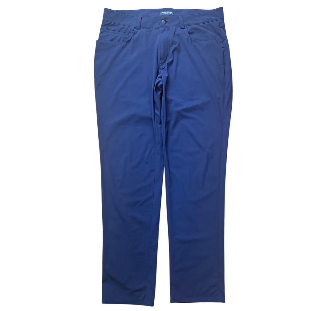 Peter Millar Bingham Performance Pants Mens 34x30 Navy Blue Crown Sport Golf